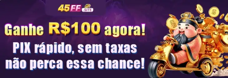 Banner de promoção do 45FF Cassino.