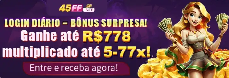 Banner de promoção do 45FF Cassino