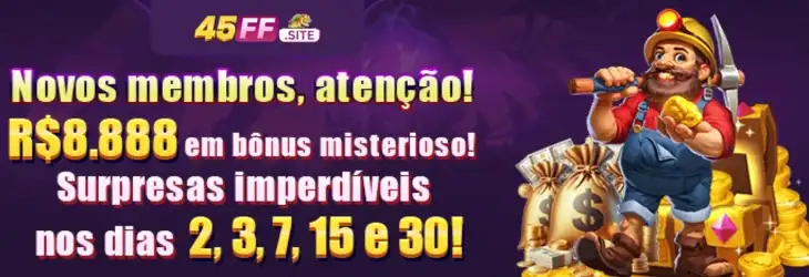 Banner de promoção do 45FF Cassino.